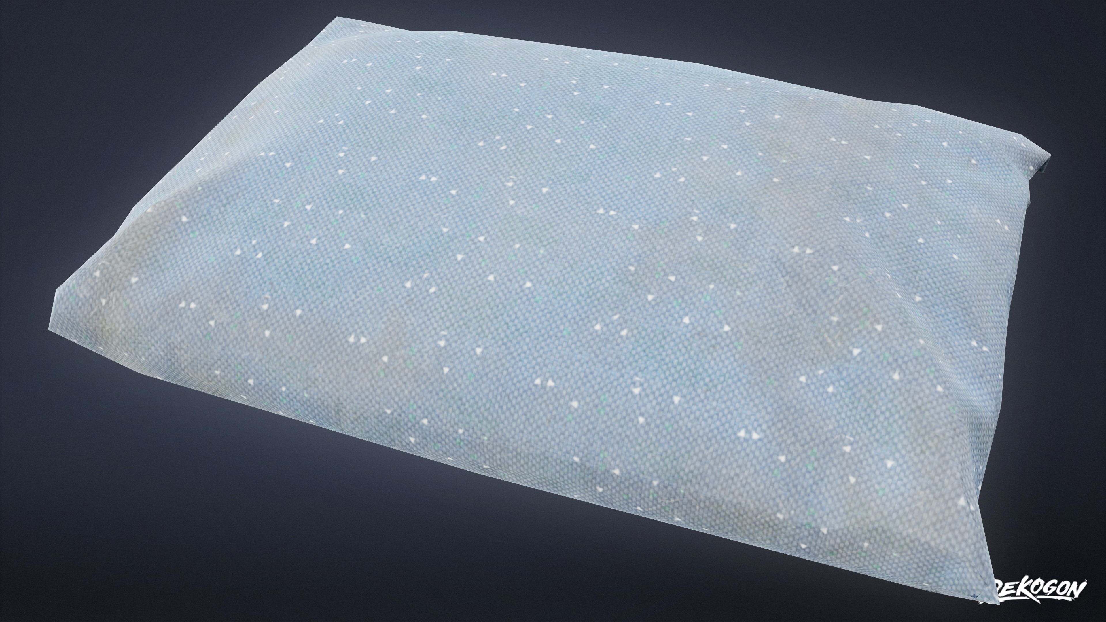 CAMPING - Pillow 01 - LOW POLY Low-poly 3D model_5