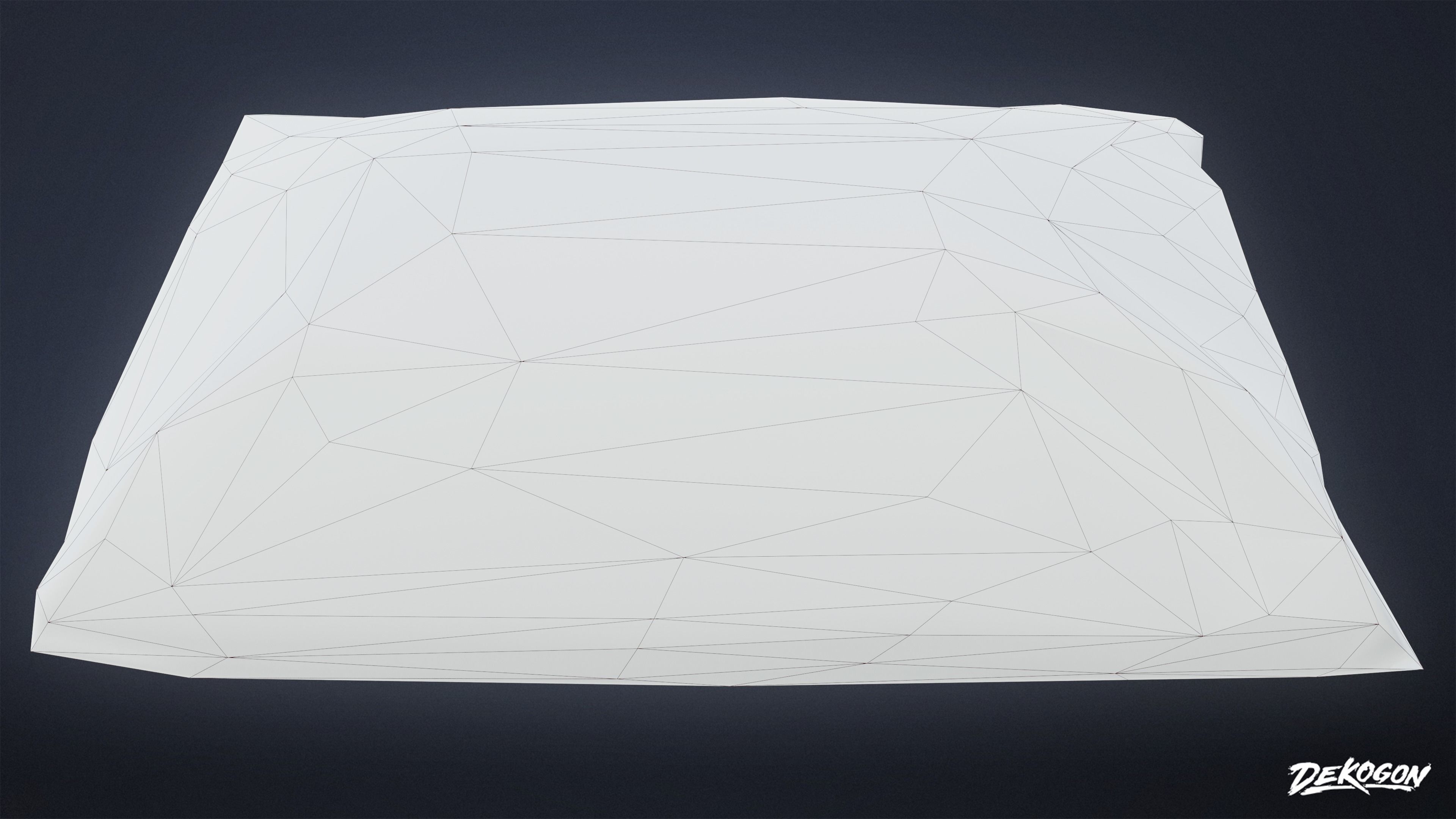 CAMPING - Pillow 01 - LOW POLY Low-poly 3D model_8