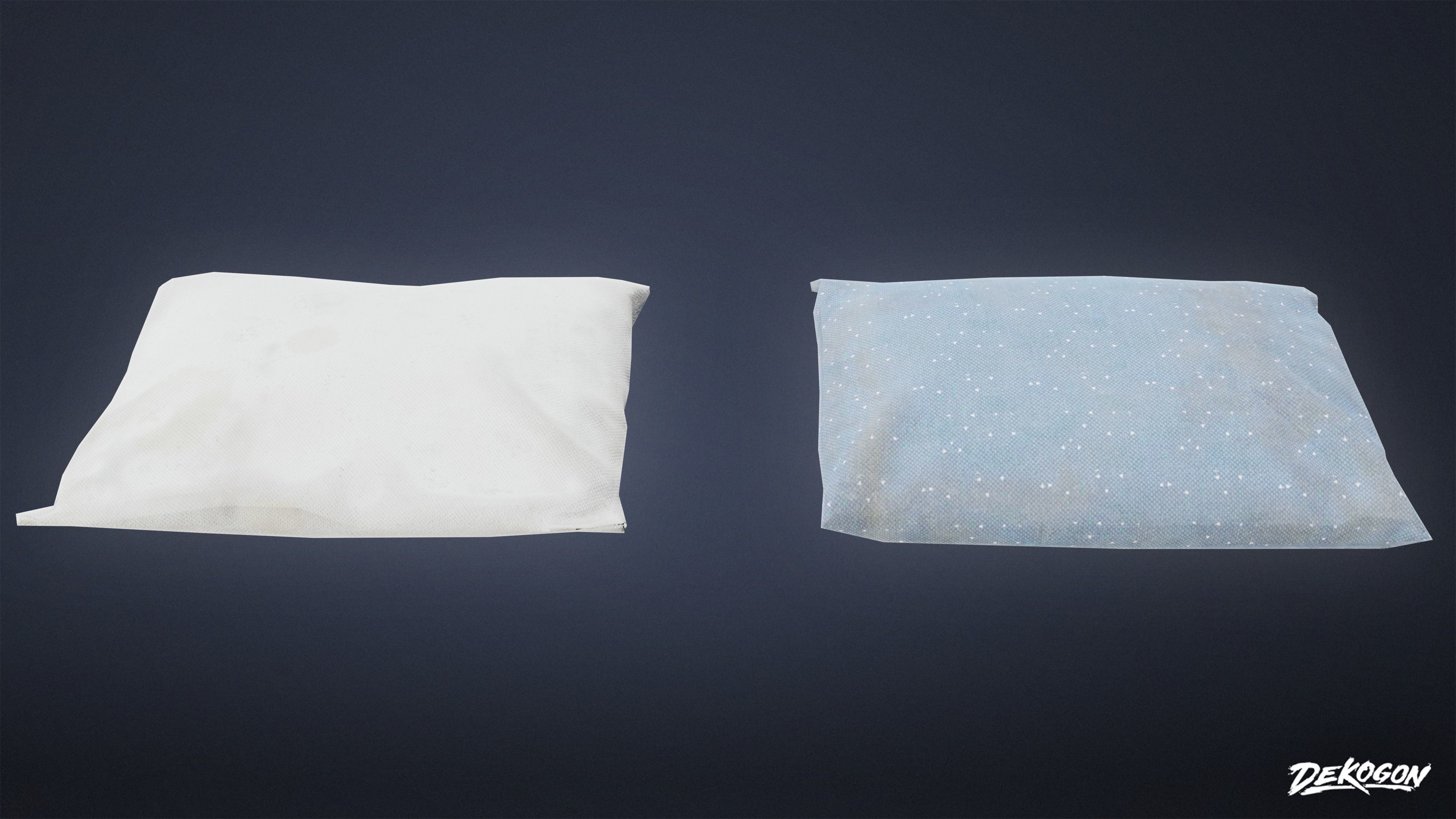 CAMPING - Pillow 01 - LOW POLY Low-poly 3D model_1