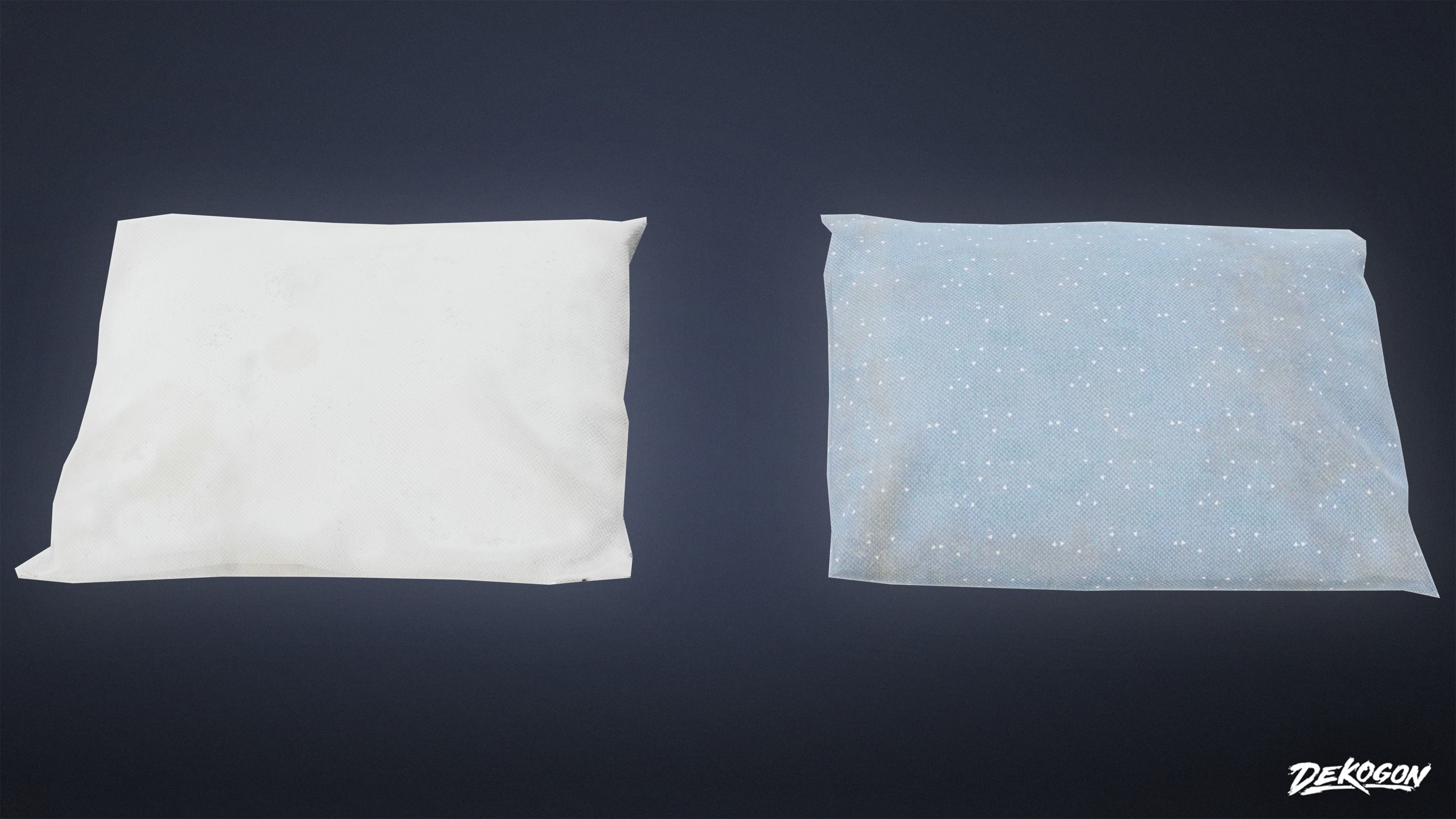 CAMPING - Pillow 01 - LOW POLY Low-poly 3D model_2