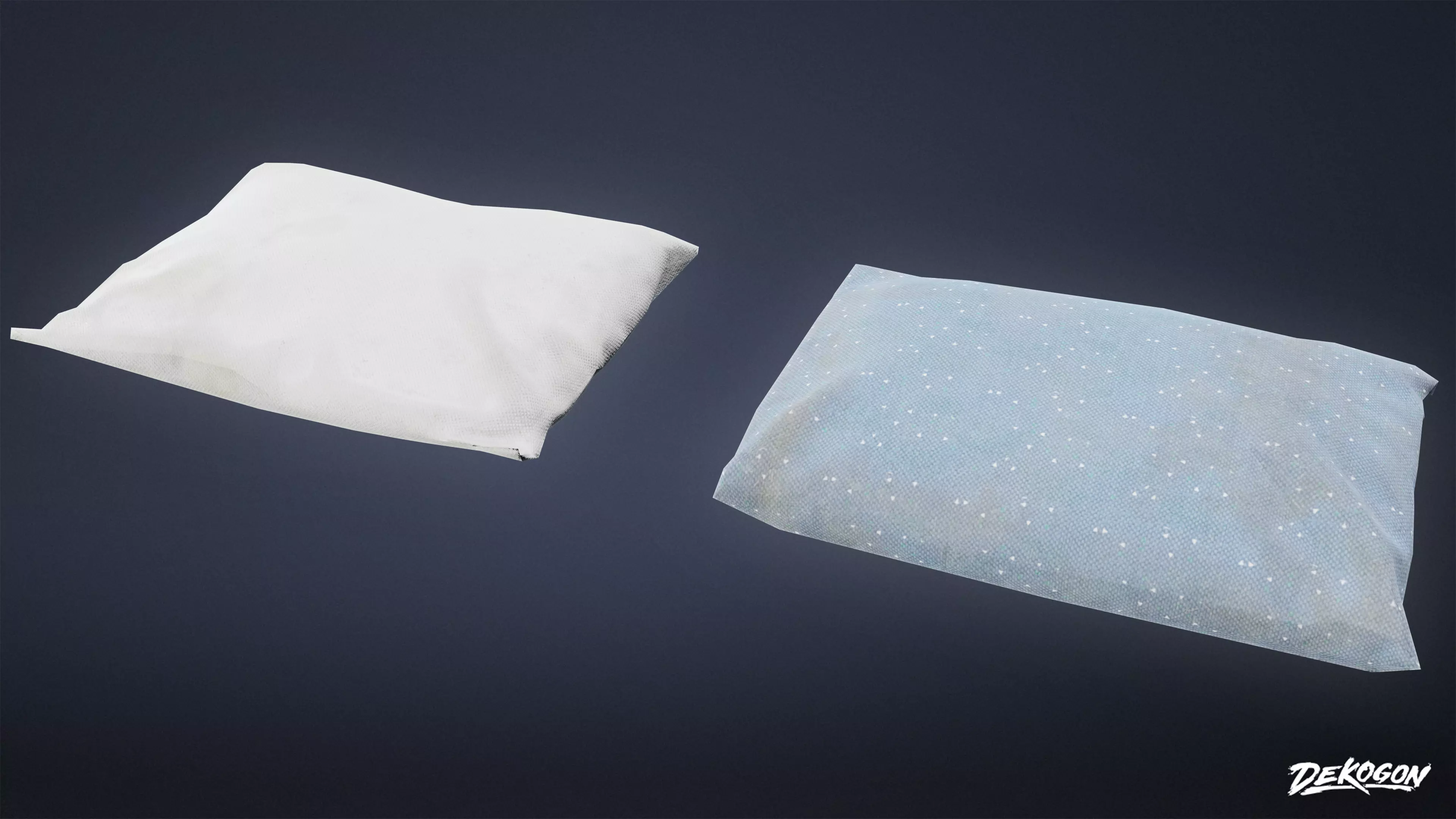 CAMPING - Pillow 01 - LOW POLY Low-poly 3D model_0