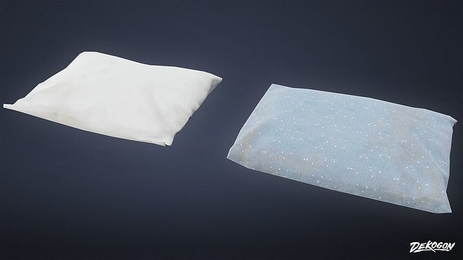 CAMPING - Pillow 01 - LOW POLY Low-poly 3D model