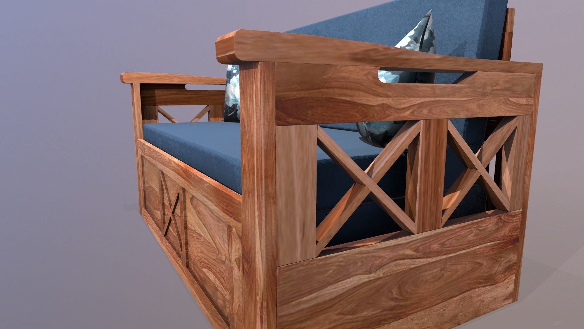 Designer Sofa for Office Lounge 3D model_3