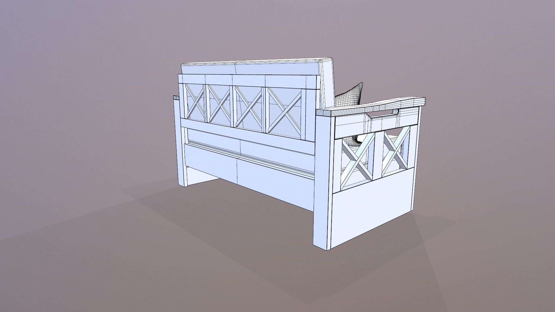 Designer Sofa for Office Lounge 3D model_11
