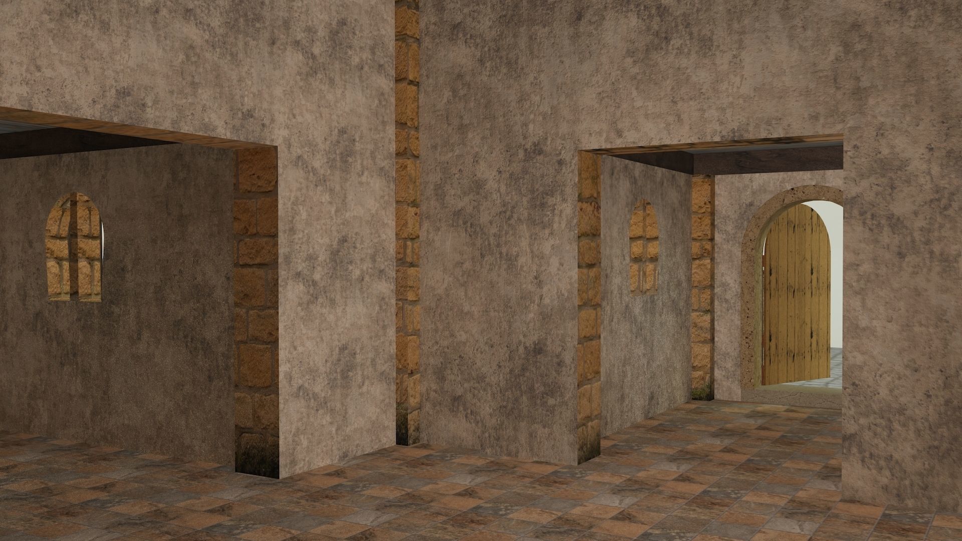 Medieval house 3D model_9