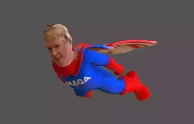 Trump Hero 3D print model
