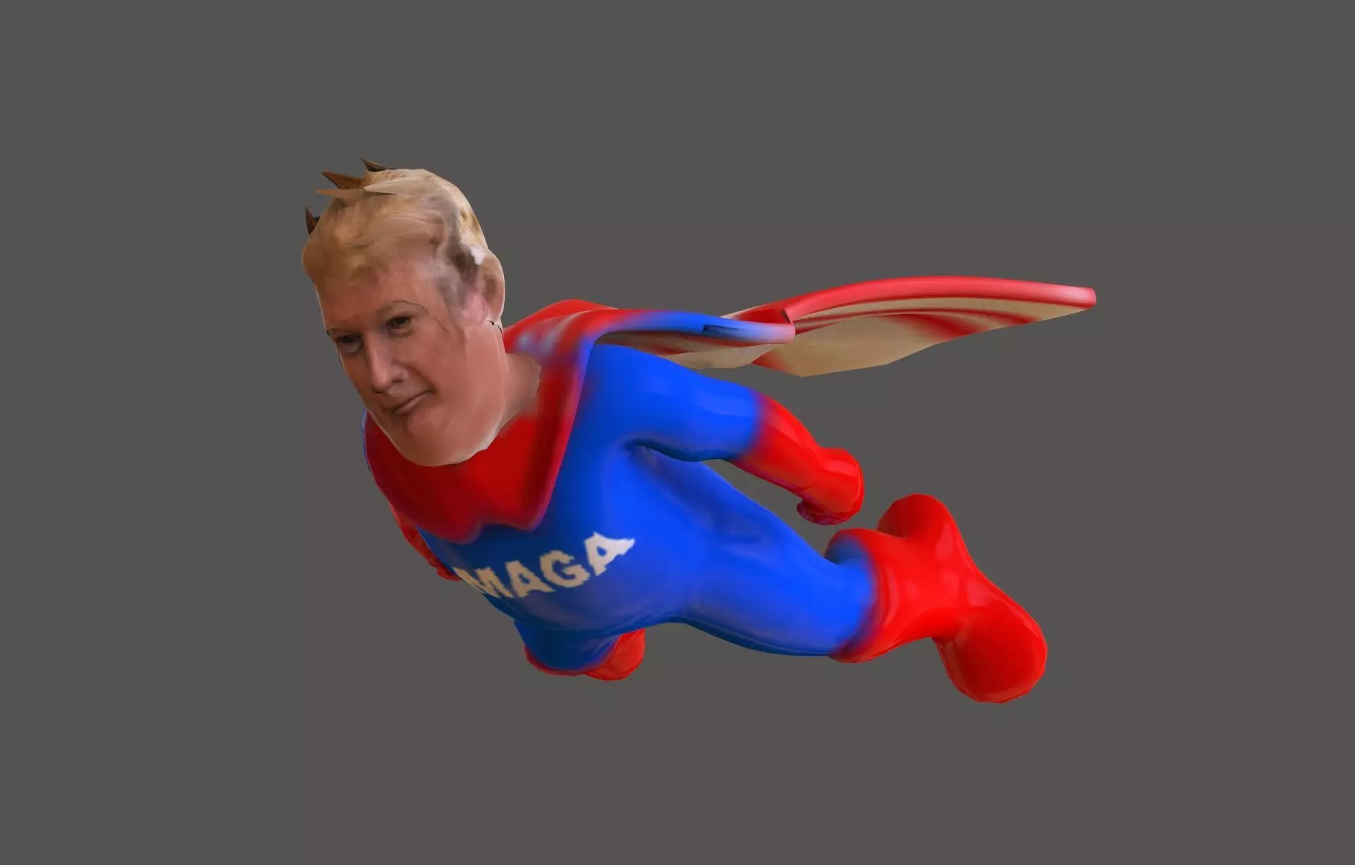 Trump Hero 3D print model_0