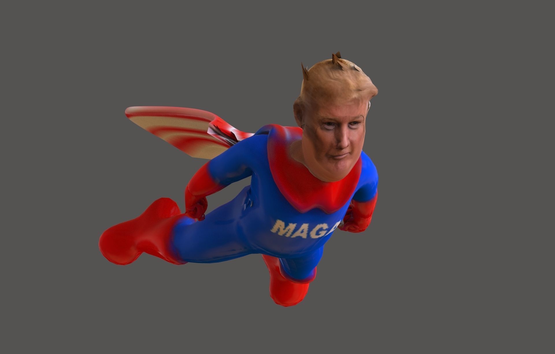 Trump Hero 3D print model_1