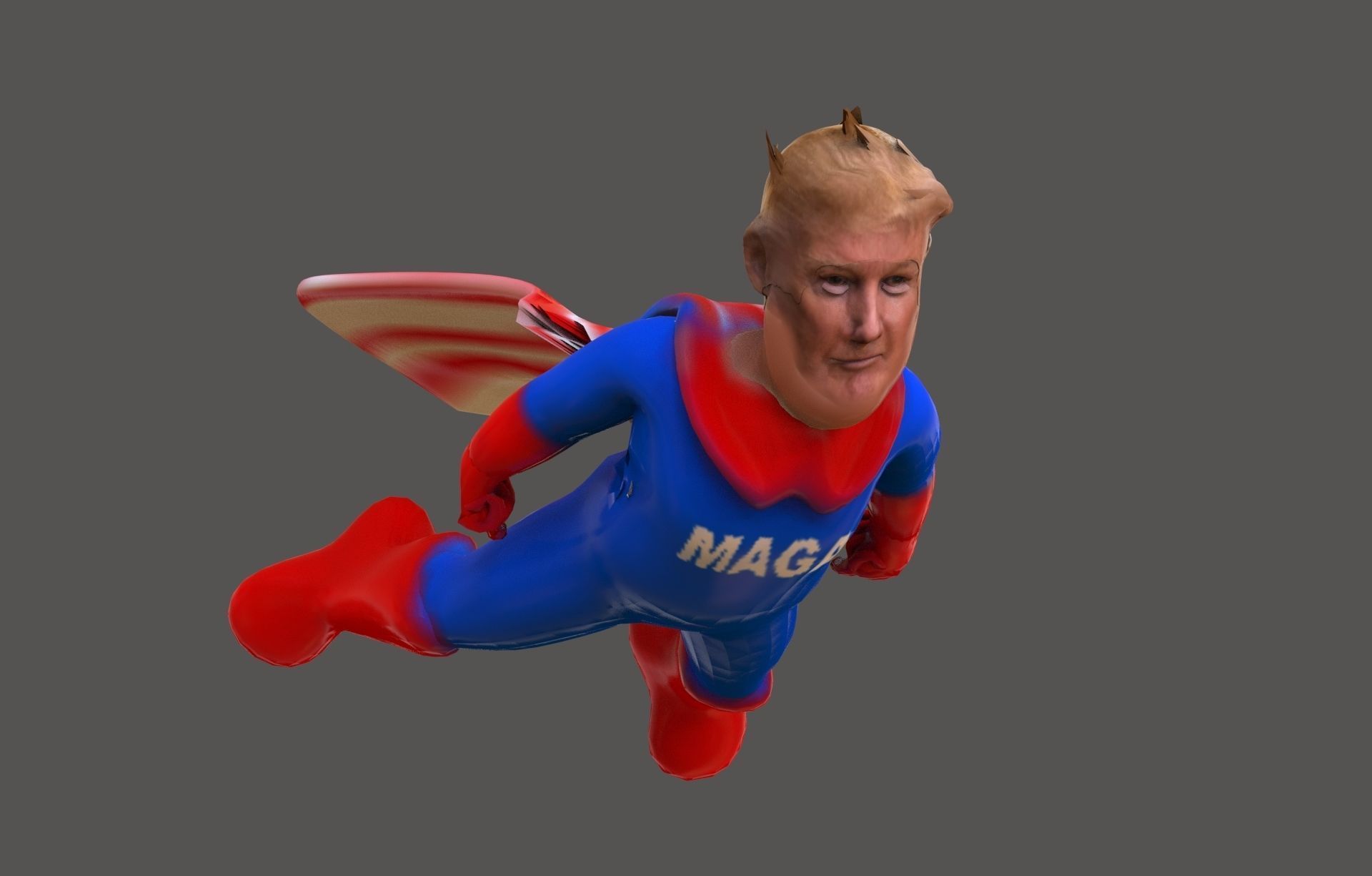 Trump Hero 3D print model_3