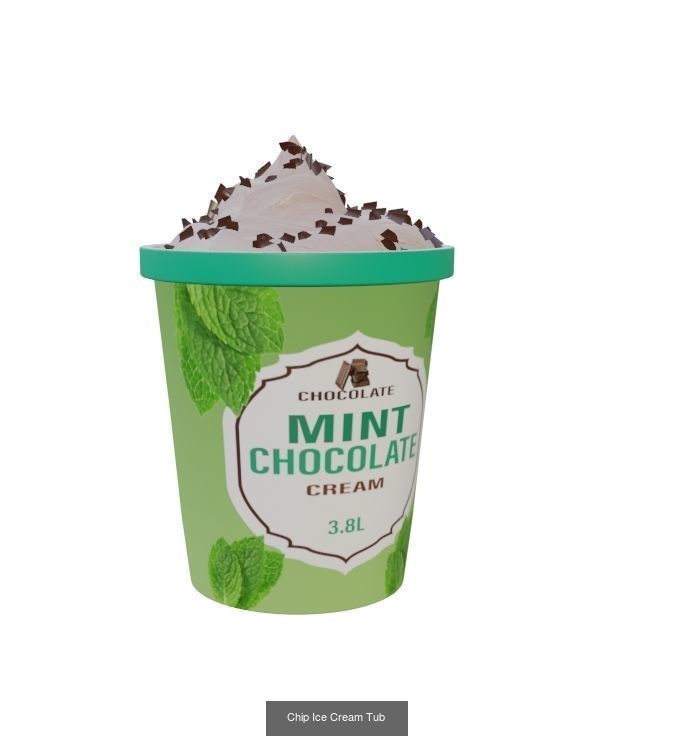 Ice cream tube 3D Model Collection_3