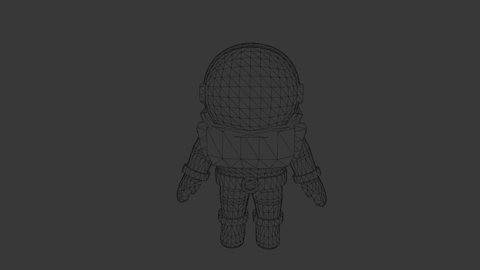  Astronaut Animated Rigged 3D model Low-poly 3D model_10