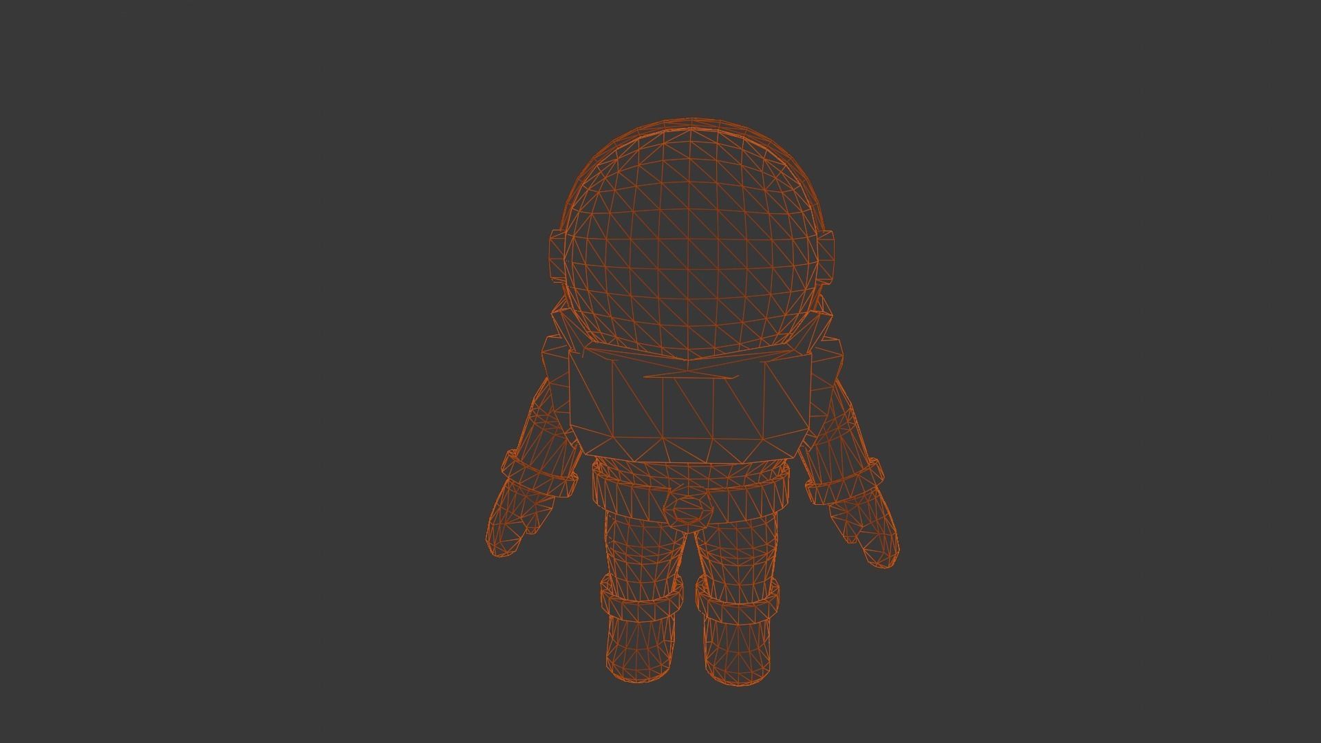  Astronaut Animated Rigged 3D model Low-poly 3D model_12