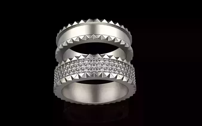 Wedding ring model 886