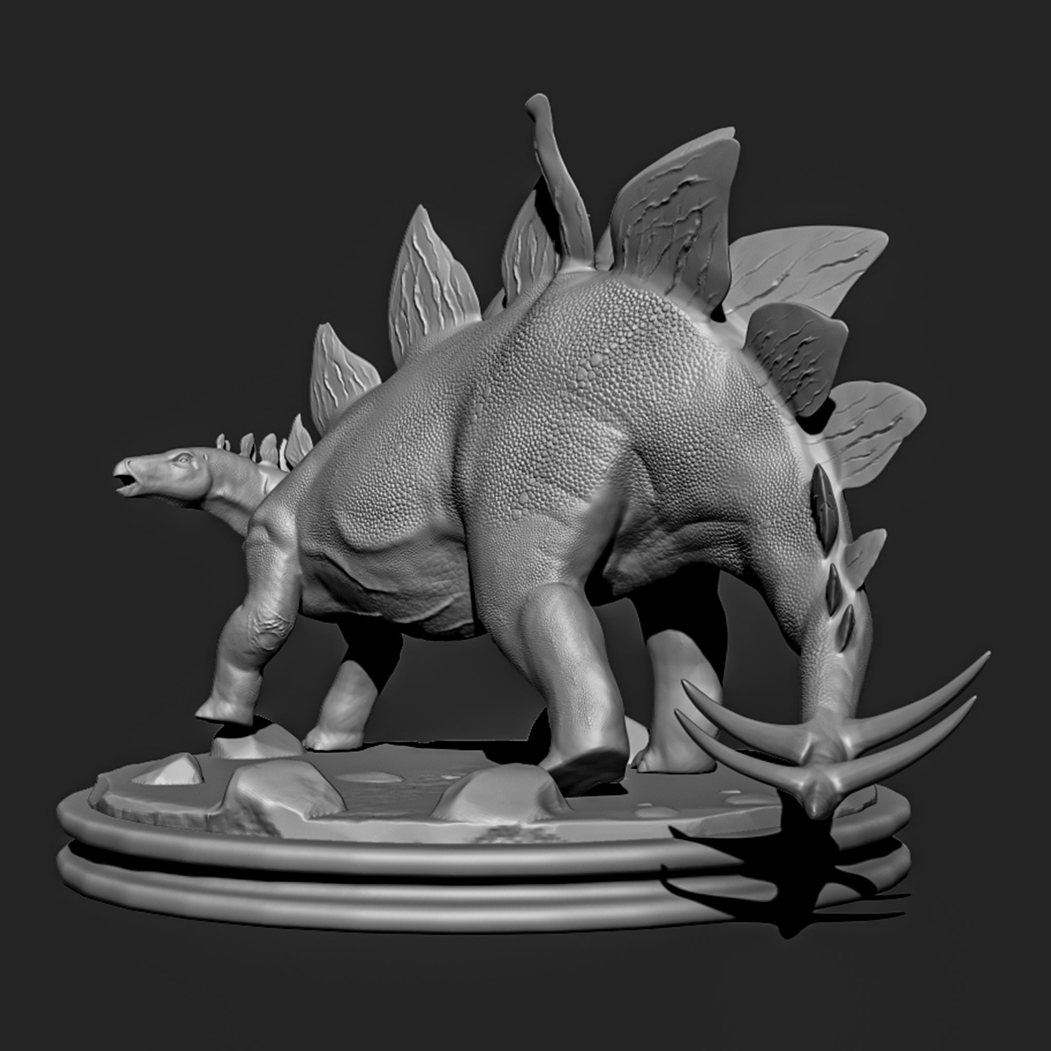 Stegosaurus-armatus-Dinosaur 3D print model_7