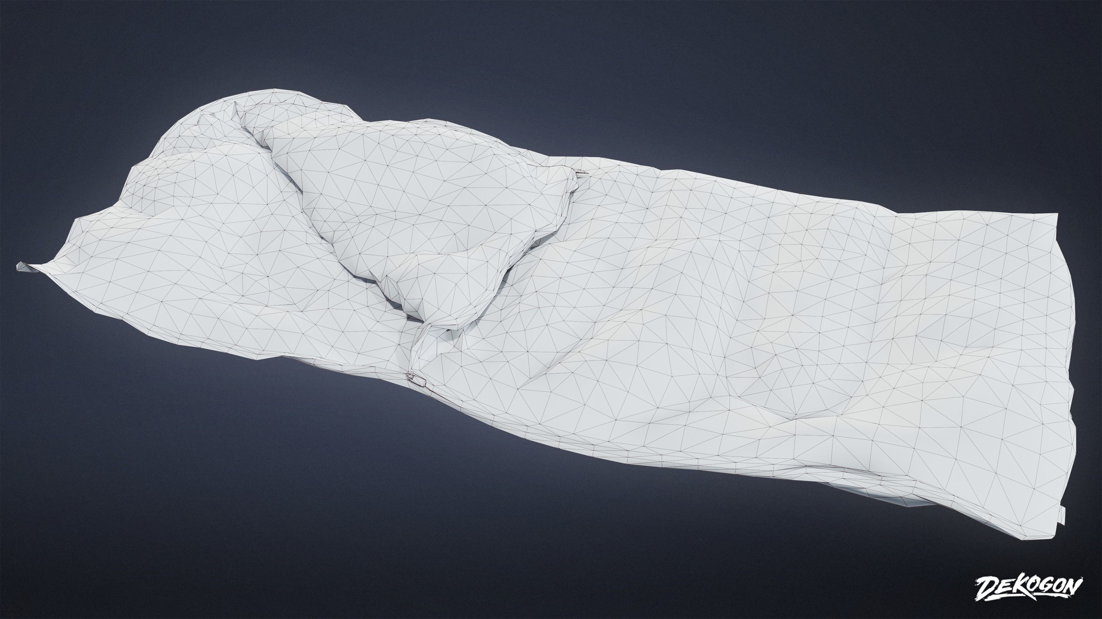 CAMPING - Sleeping Bag 01 - LOW POLY Low-poly 3D model_8