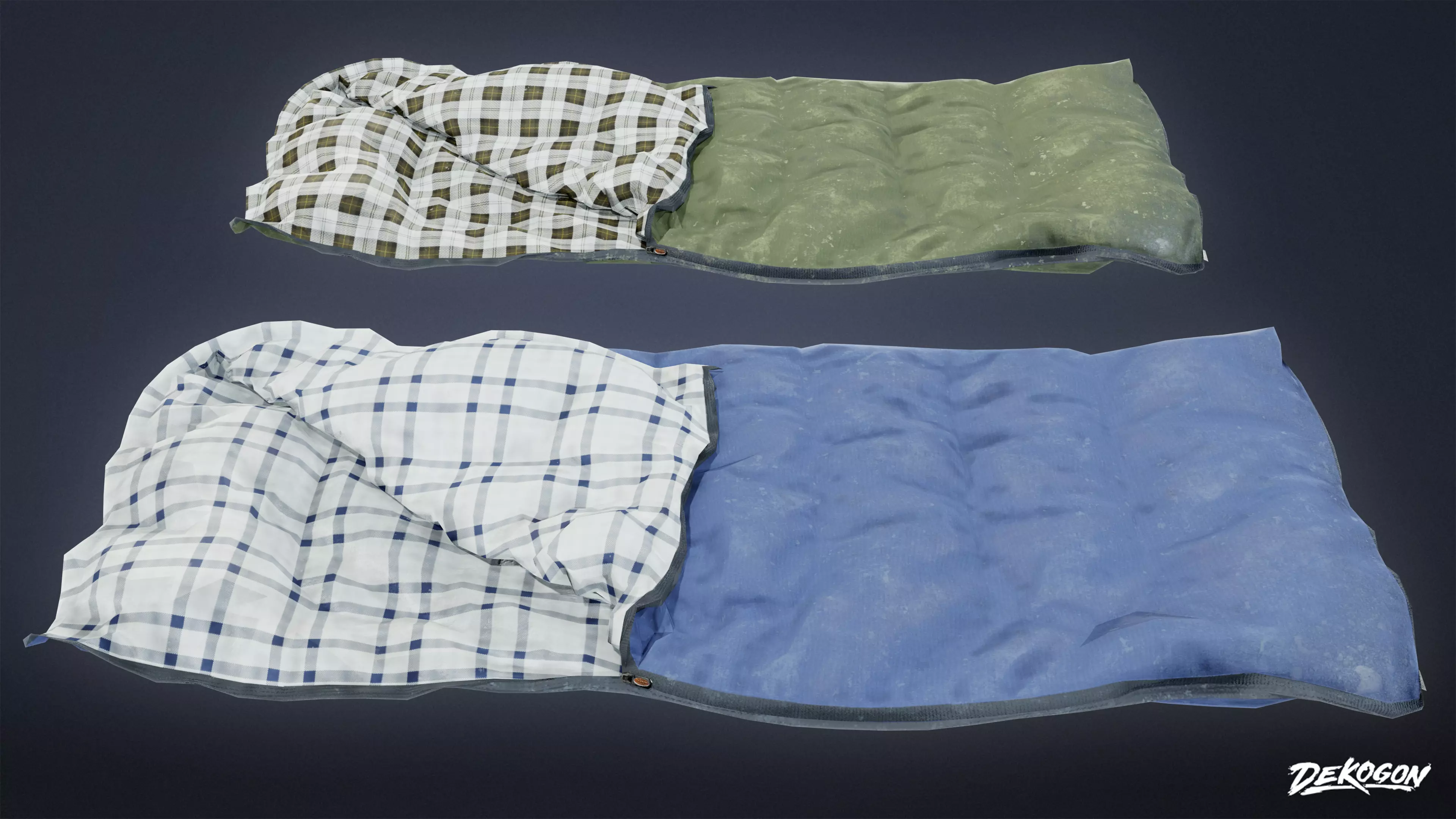 CAMPING - Sleeping Bag 01 - LOW POLY Low-poly 3D model_0