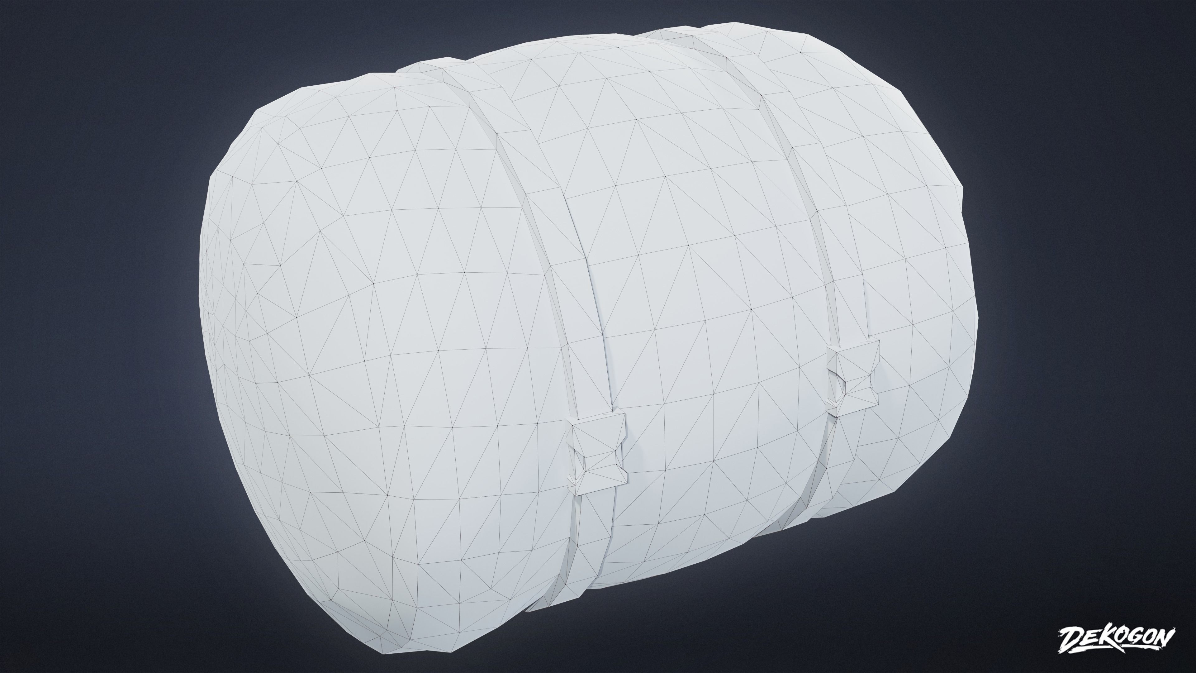 CAMPING - Sleeping Bag 01 - LOW POLY Low-poly 3D model_7