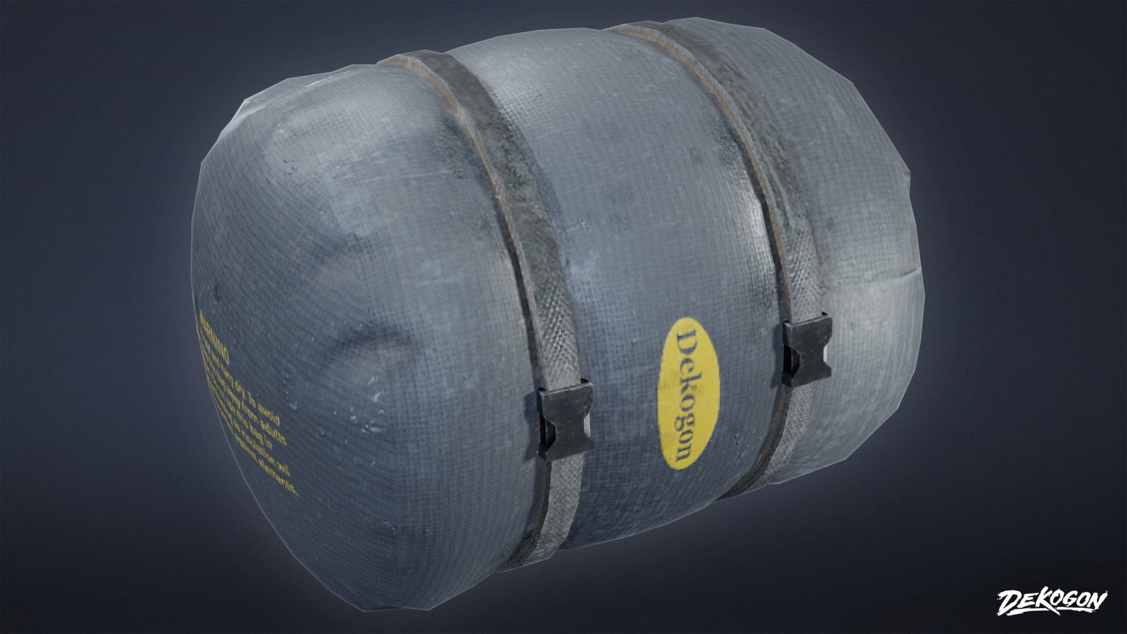 CAMPING - Sleeping Bag 01 - LOW POLY Low-poly 3D model_5