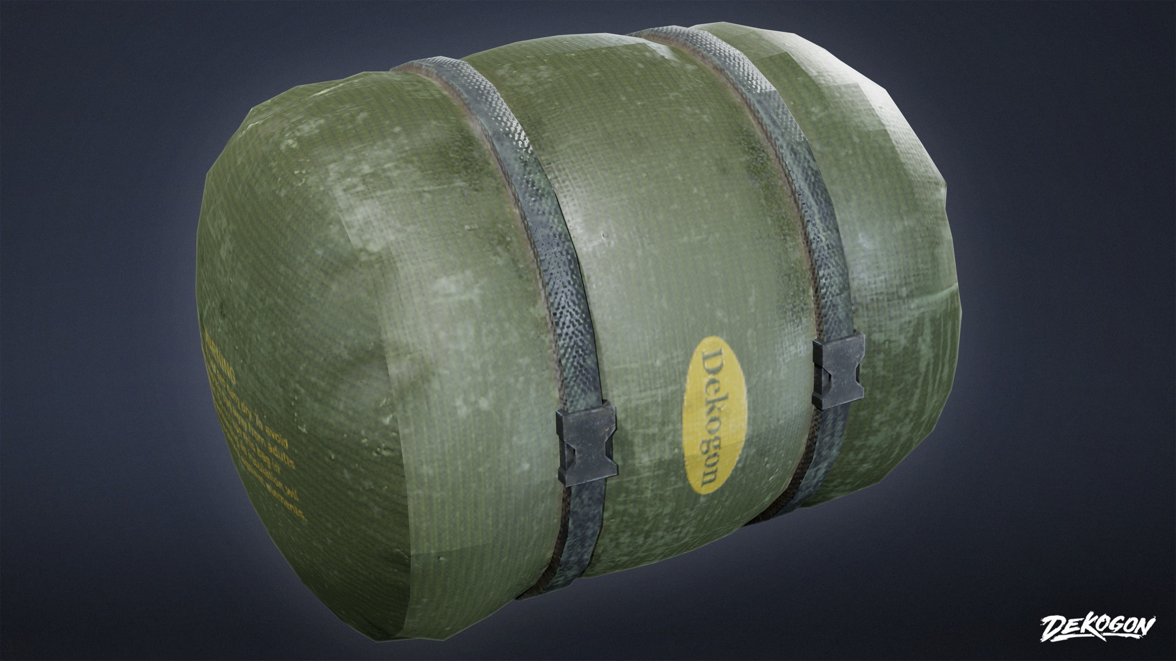 CAMPING - Sleeping Bag 01 - LOW POLY Low-poly 3D model_6
