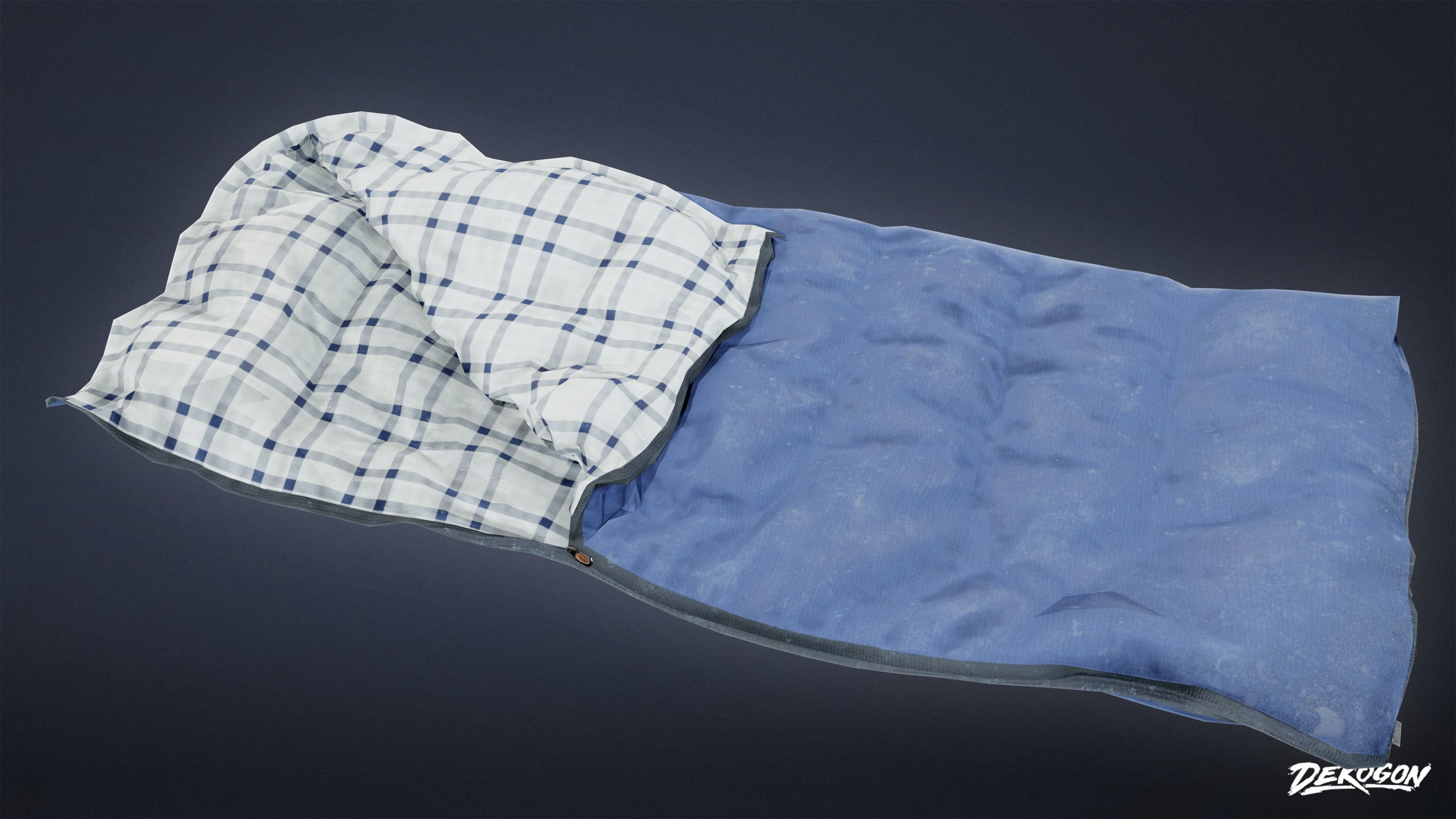 CAMPING - Sleeping Bag 01 - LOW POLY Low-poly 3D model_2