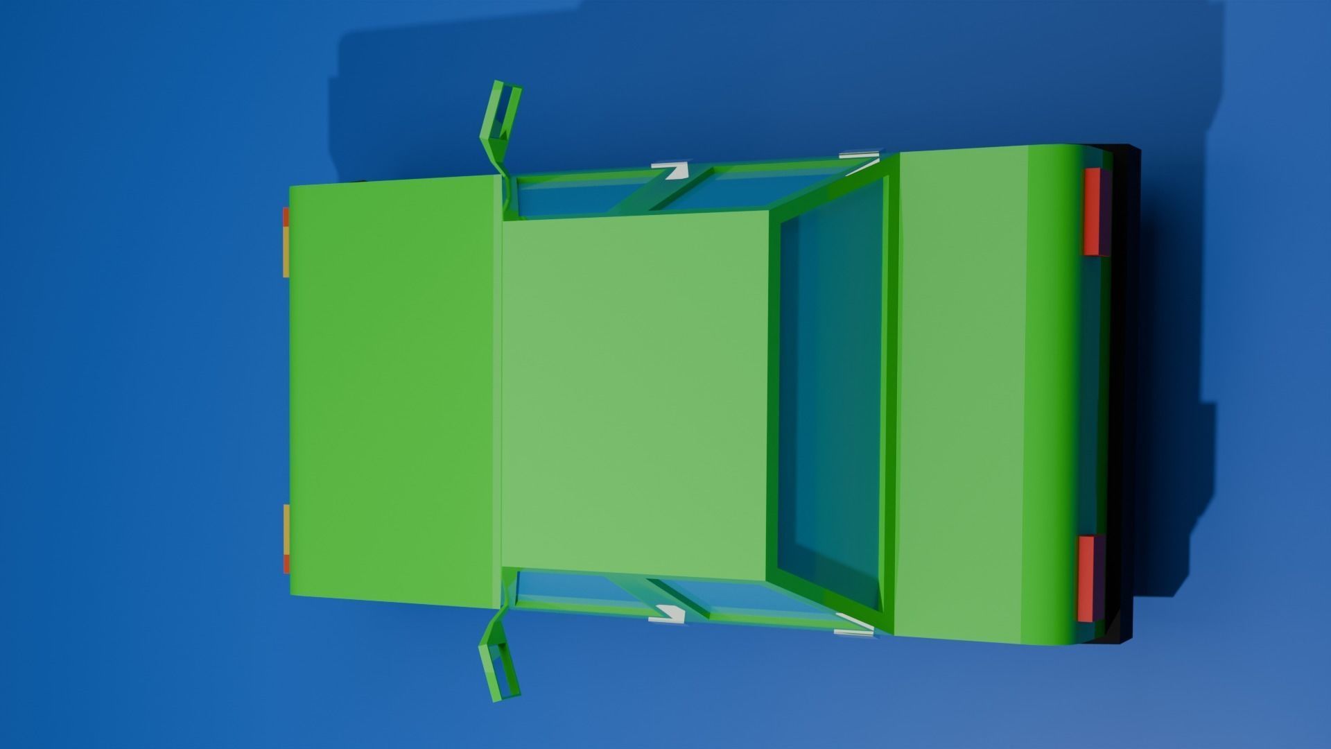 low poly car Low-poly 3D model_2