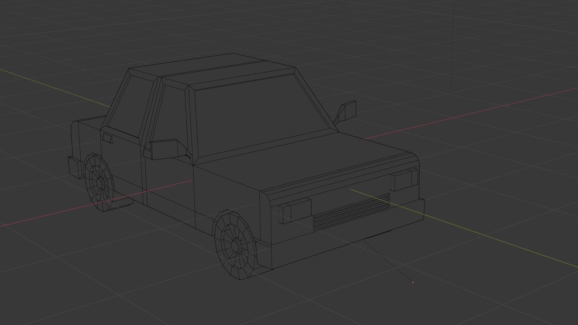 low poly car Low-poly 3D model_8