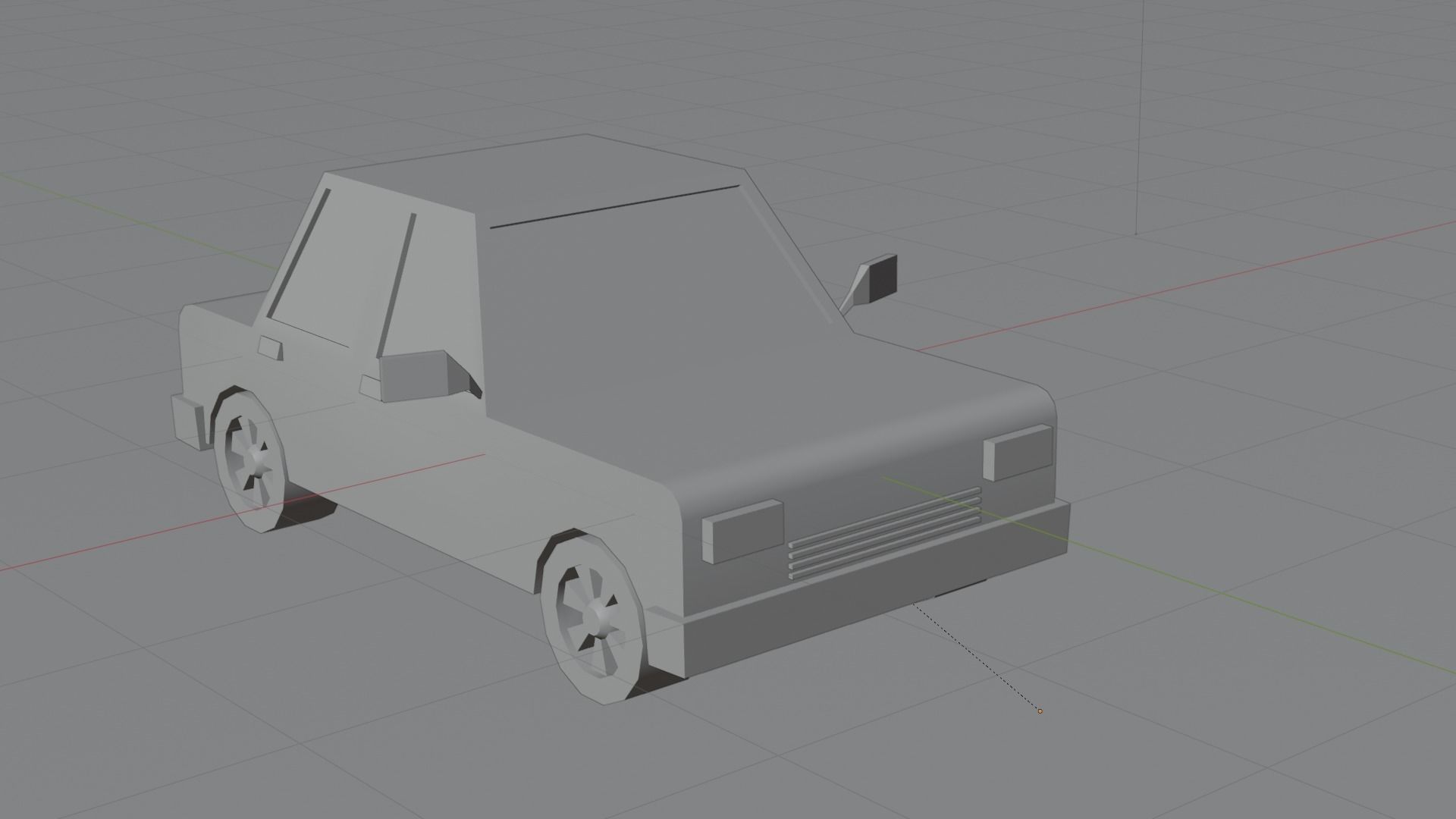 low poly car Low-poly 3D model_13