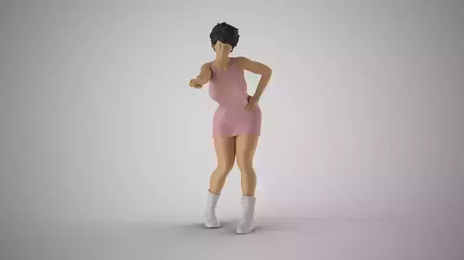 Frightening Stance 3D print model