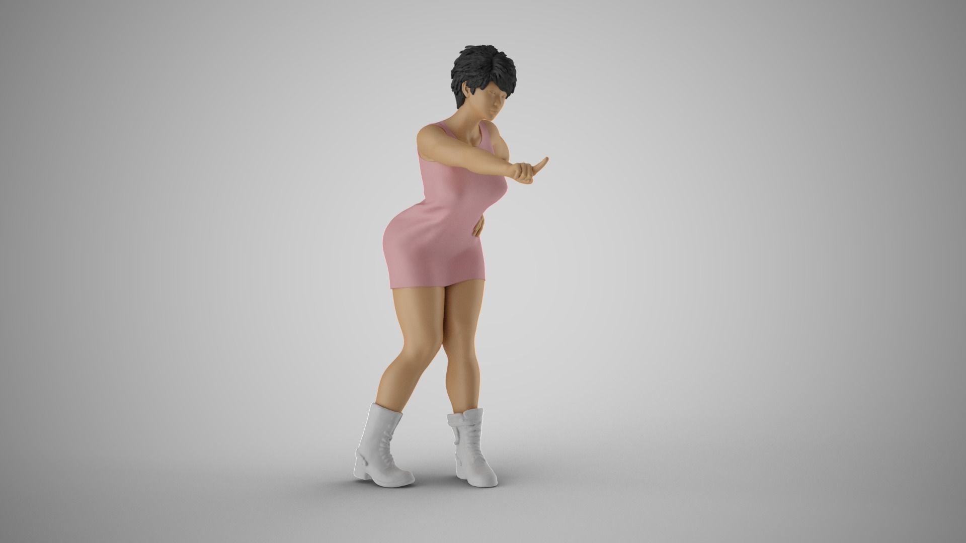 Frightening Stance 3D print model_4