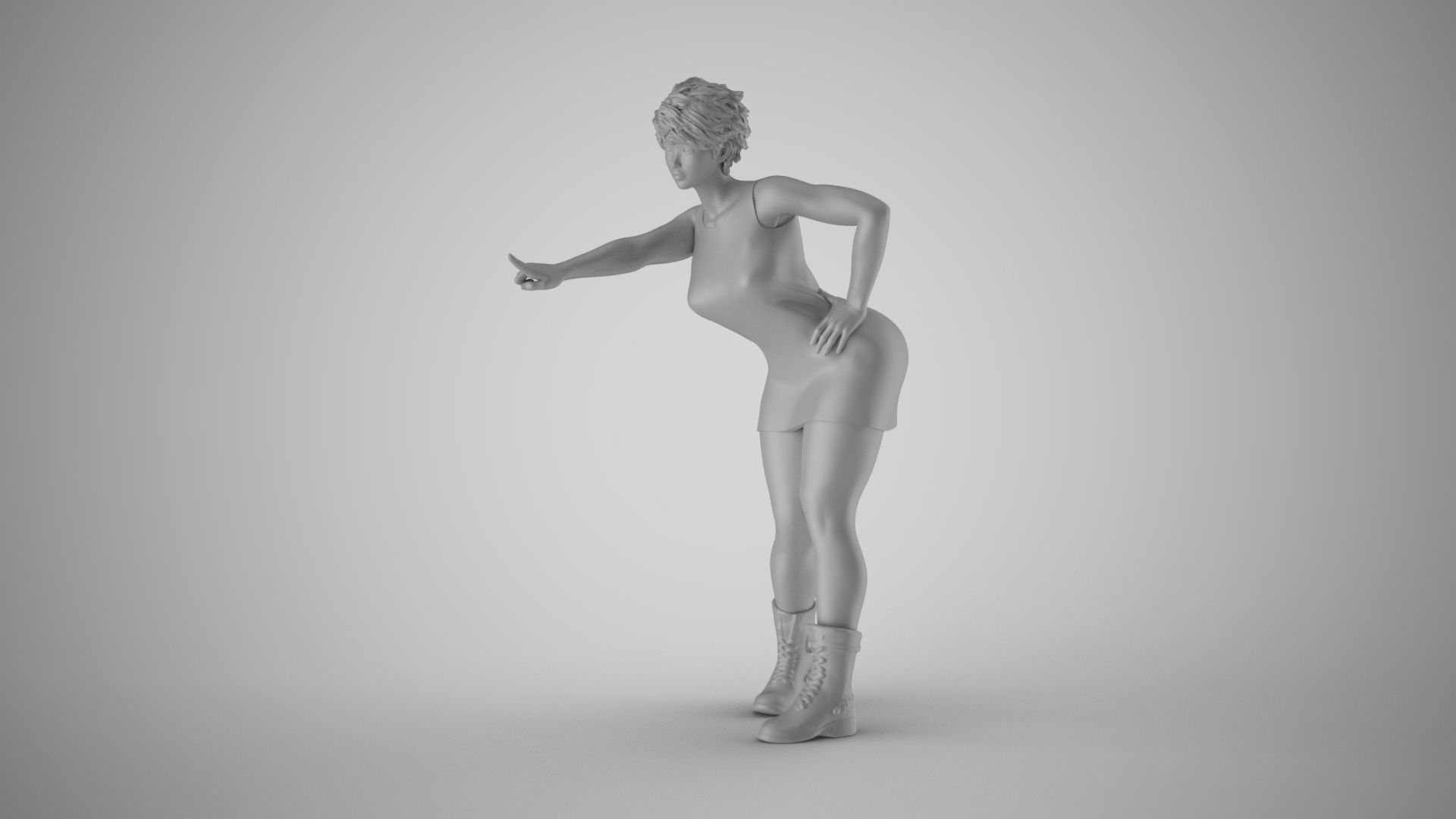 Frightening Stance 3D print model_1