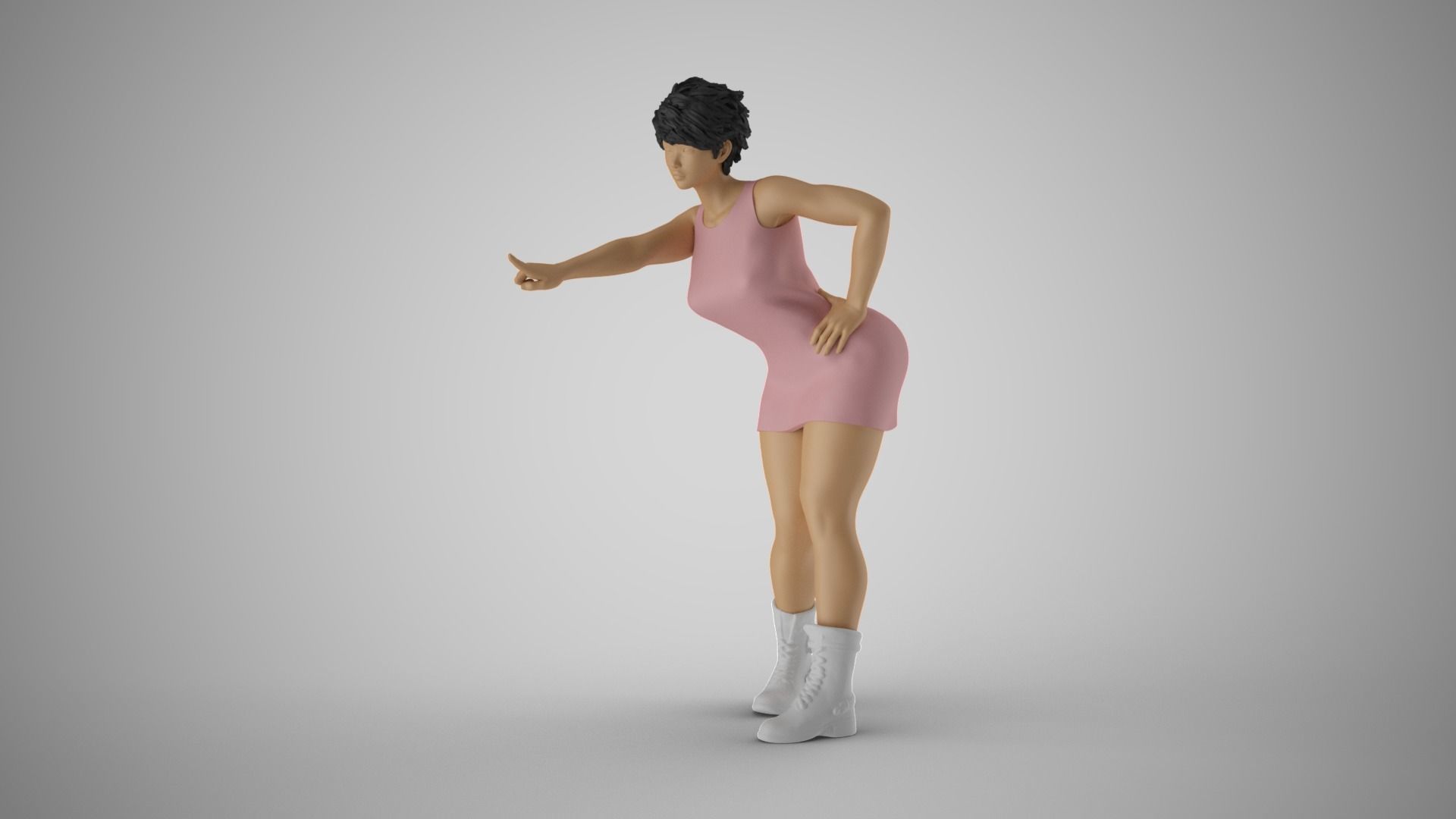 Frightening Stance 3D print model_10