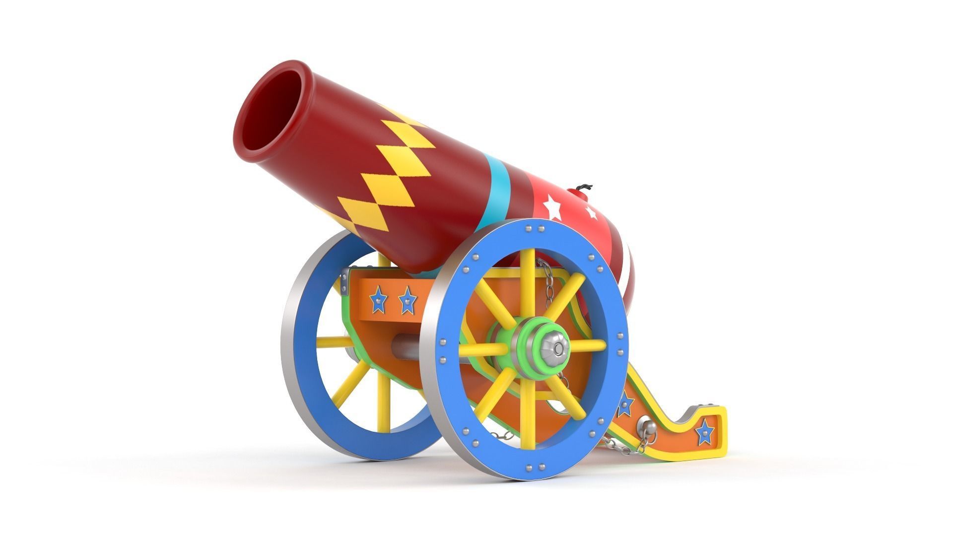 Circus Cannon 3D model_1