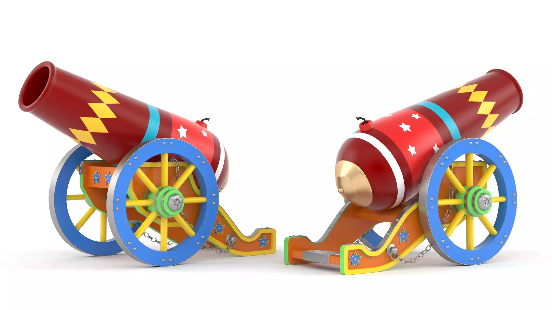 Circus Cannon 3D model_0
