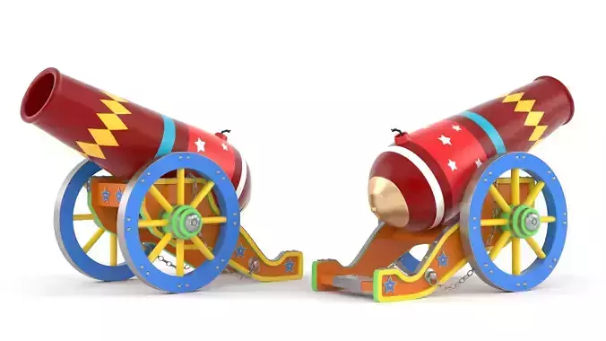 Circus Cannon 3D model