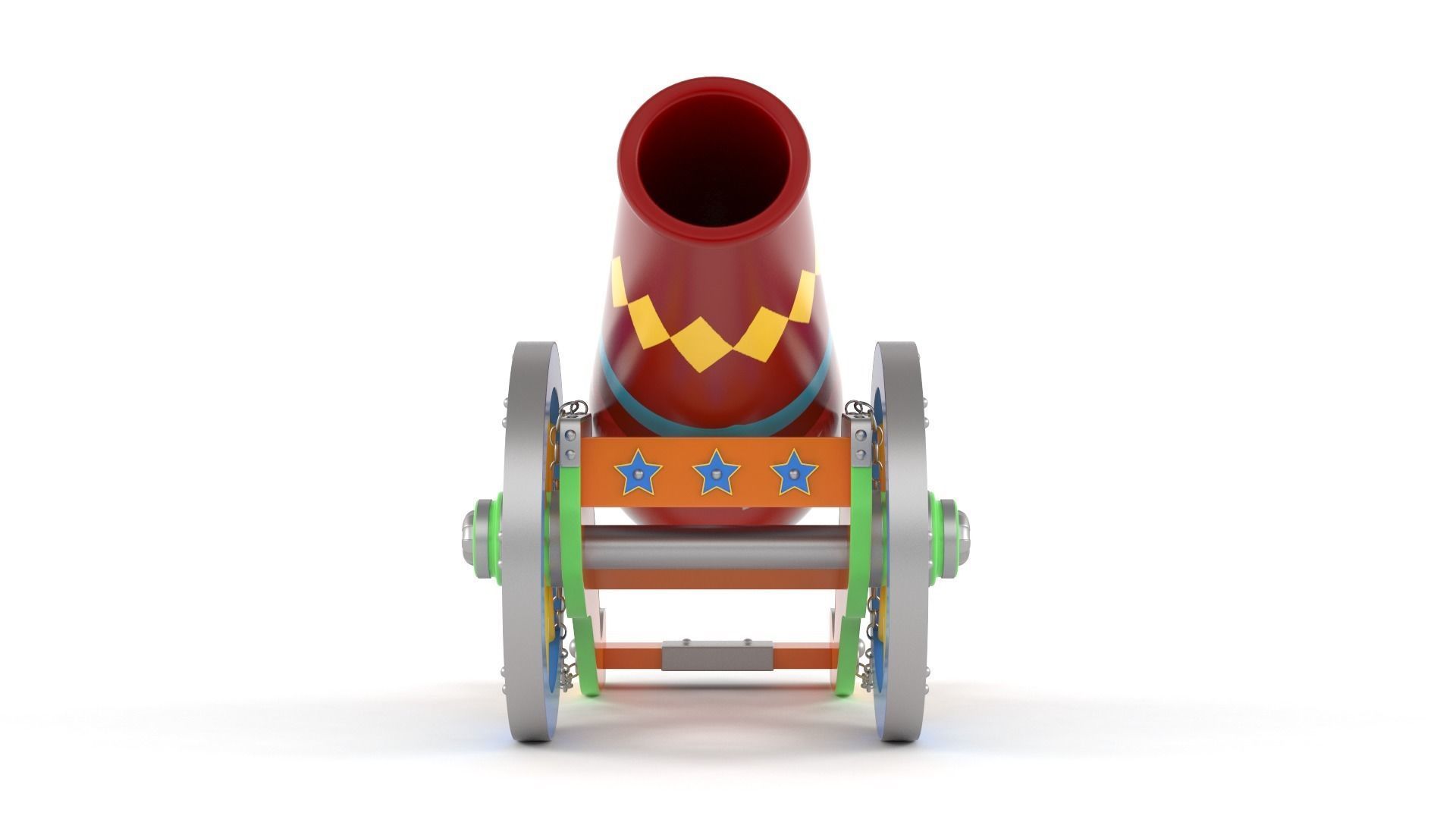 Circus Cannon 3D model_4