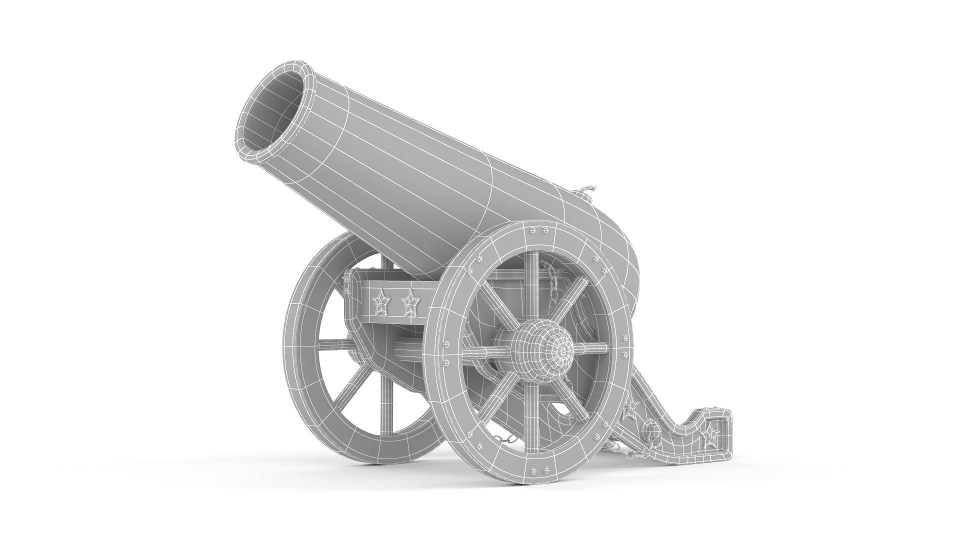 Circus Cannon 3D model_7