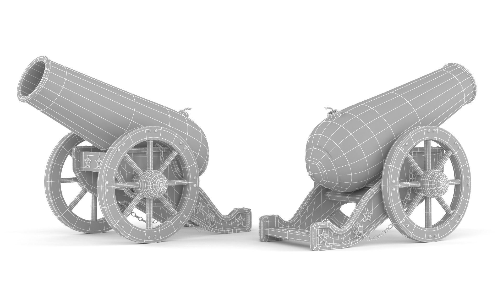 Circus Cannon 3D model_6