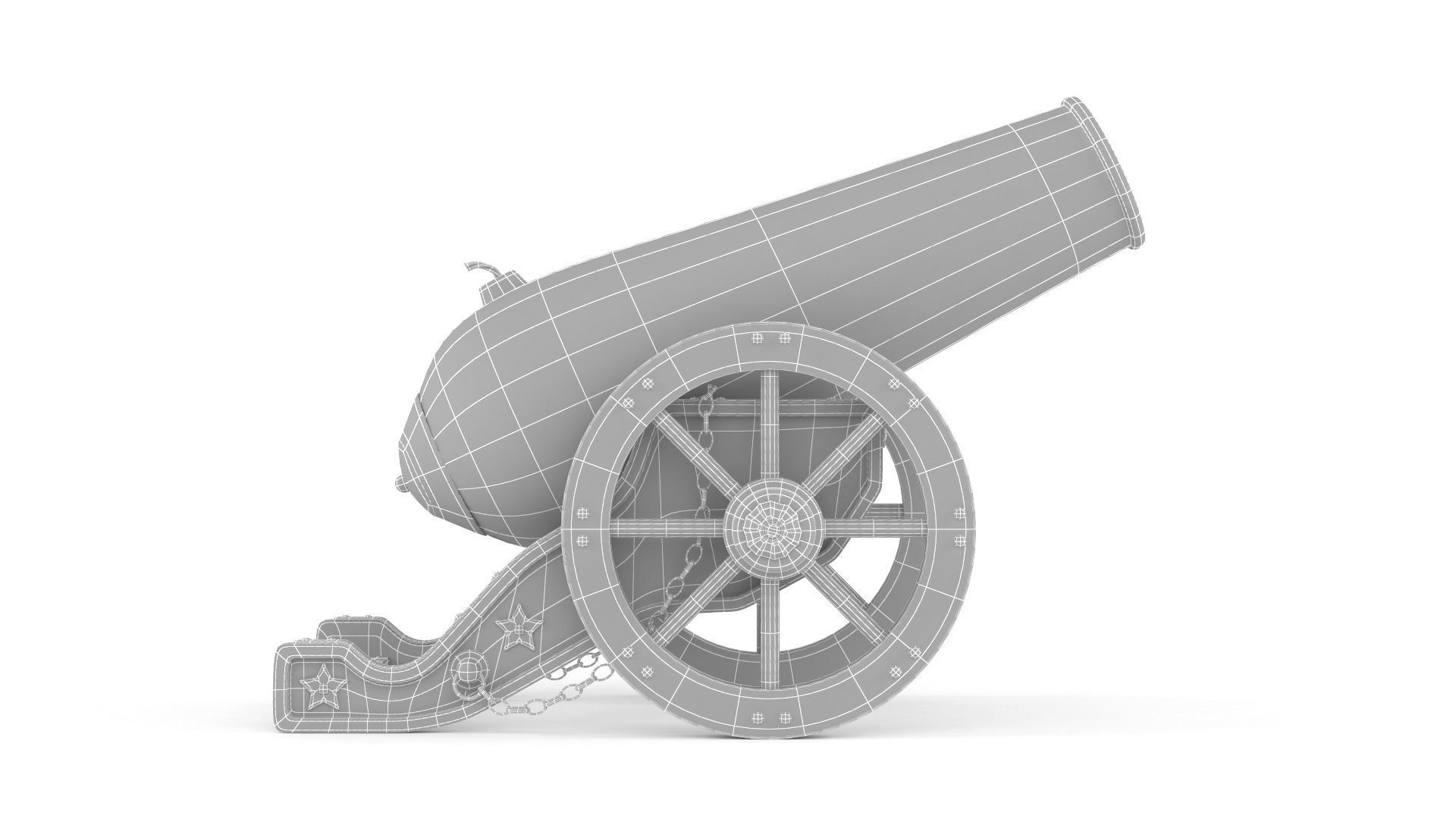 Circus Cannon 3D model_8