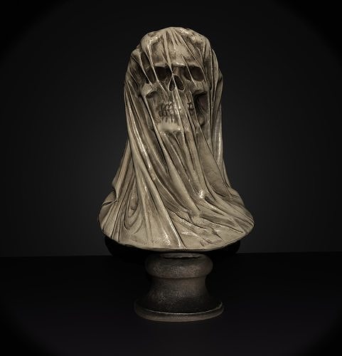 The Bride Skull Bust 3D print model