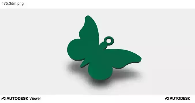 Unisex Butterfly Pendant 