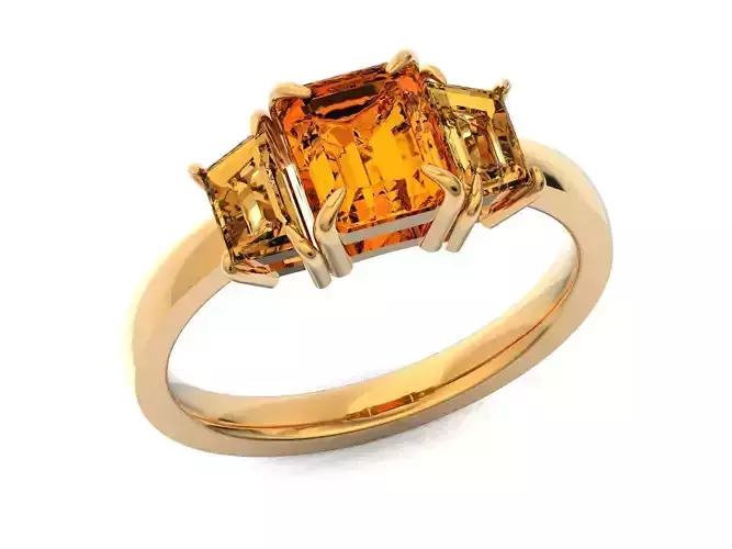 Engagement  ring Three Stone 1272