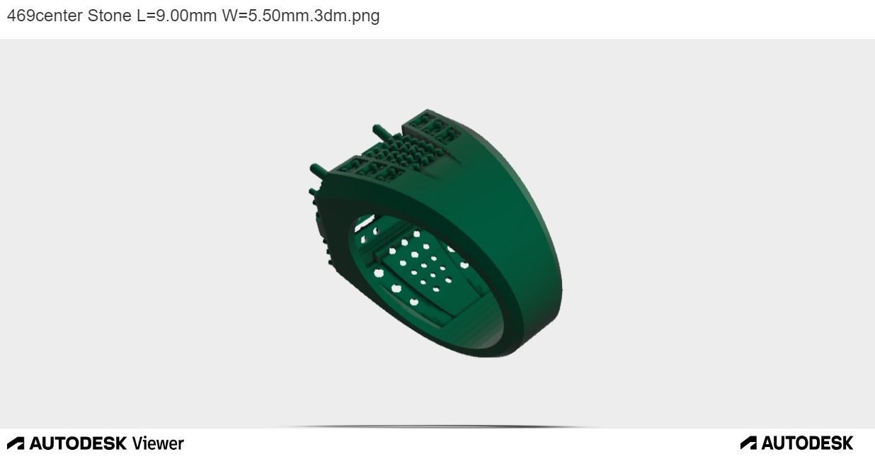 Men Ring with an Emerald Cut Center Stone 3D print model_8