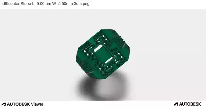 Men Ring with an Emerald Cut Center Stone