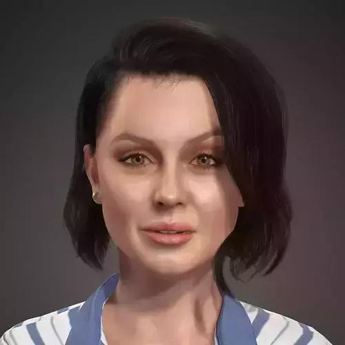 Ana De Armas 3D Model - Hyper Realistic Low-poly 3D model Low-poly 3D model