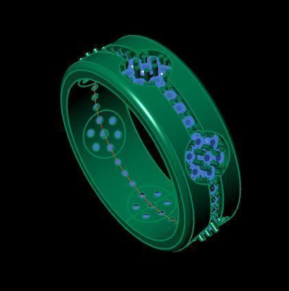 band ring  3D print model_9