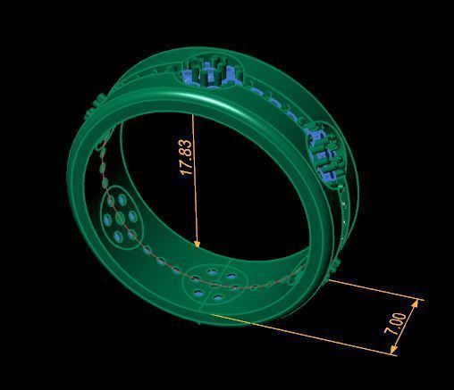 band ring  3D print model_16