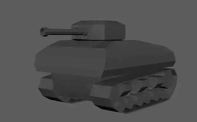 Low poly Tank