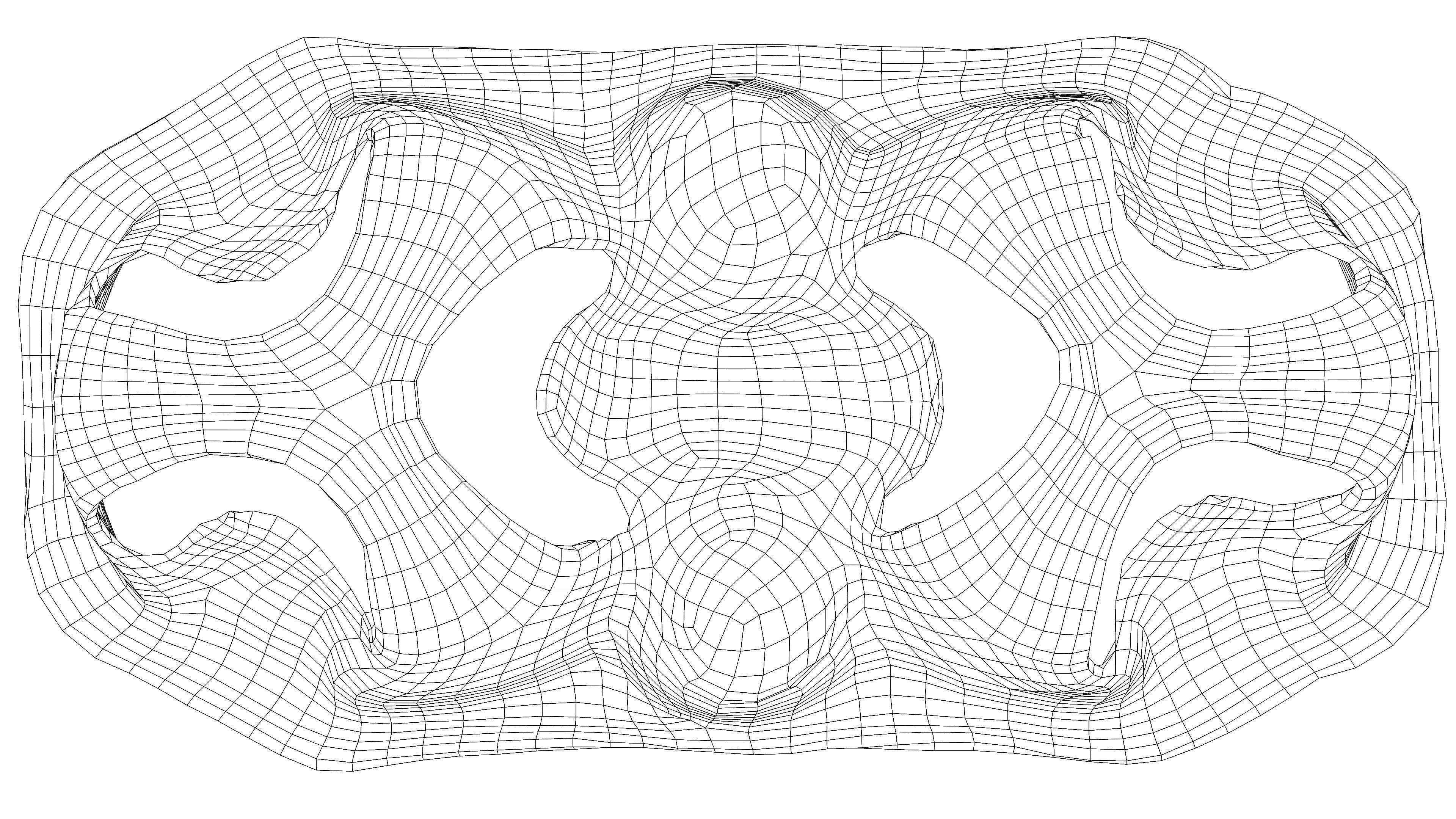 Paper Pulp Cup Carrier Low-poly 3D model_18