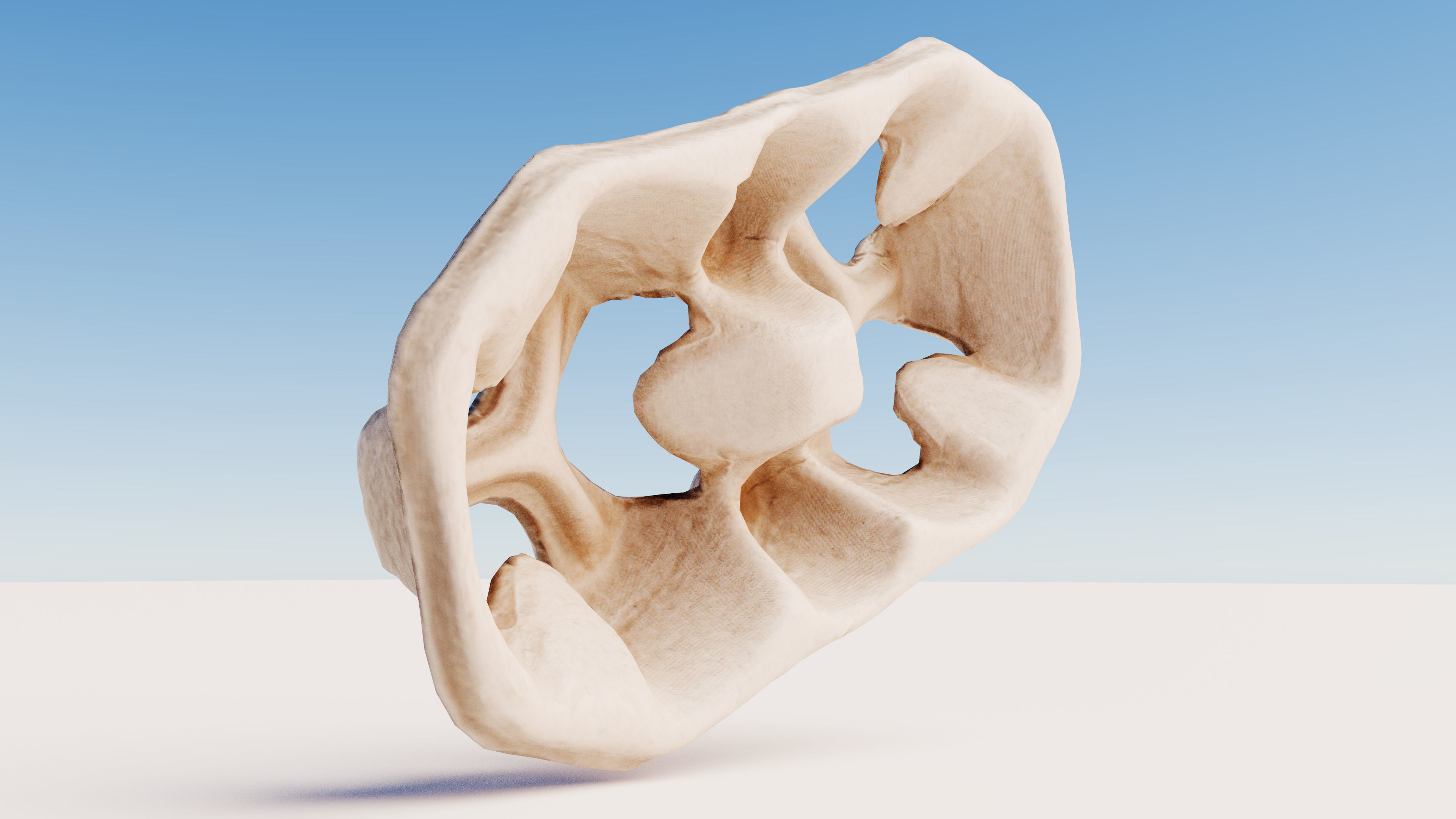 Paper Pulp Cup Carrier Low-poly 3D model_10