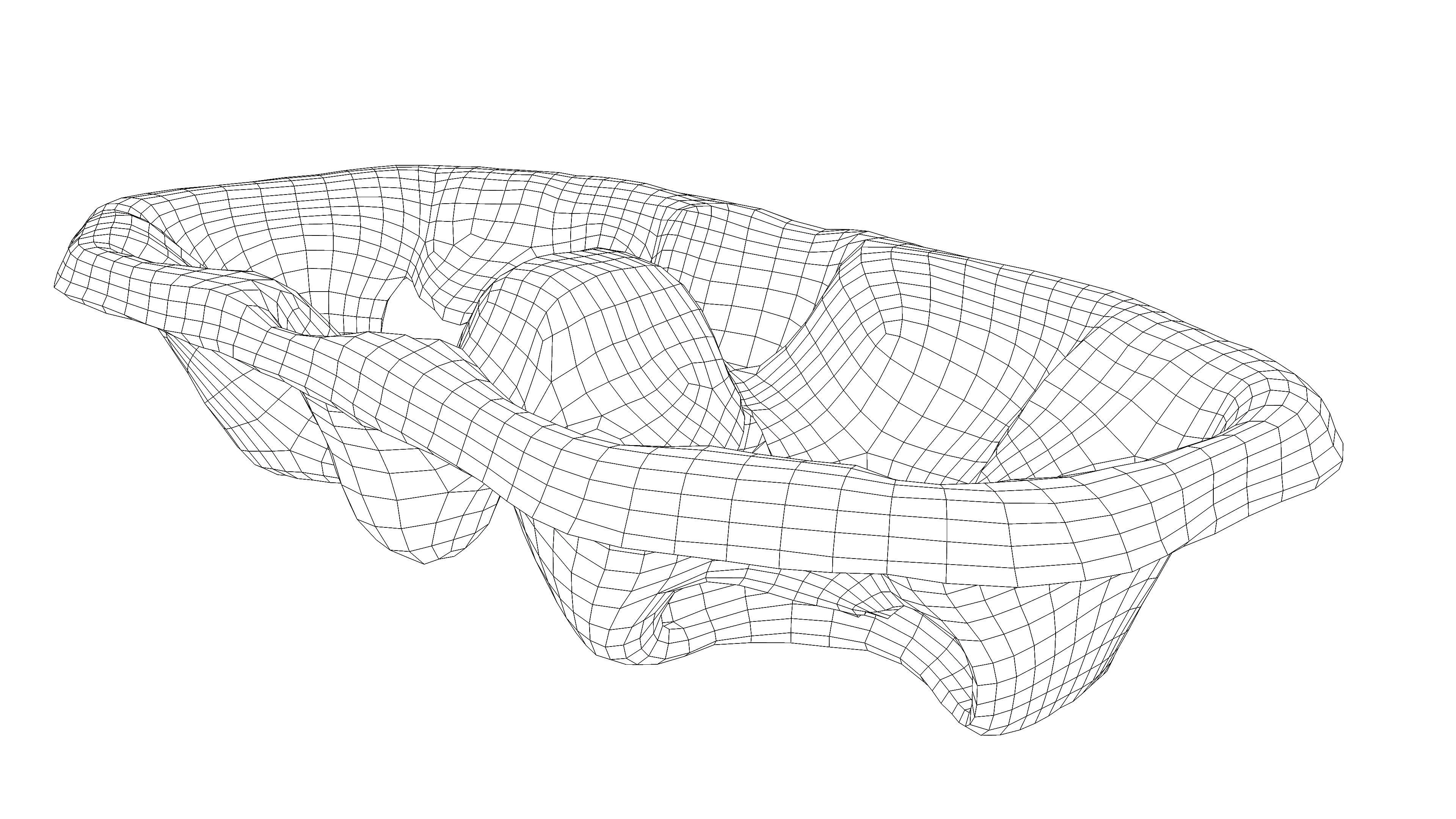 Paper Pulp Cup Carrier Low-poly 3D model_15